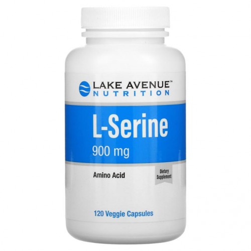 Lake Avenue Nutrition, L-세린, 900mg, 베지 캡슐 120정