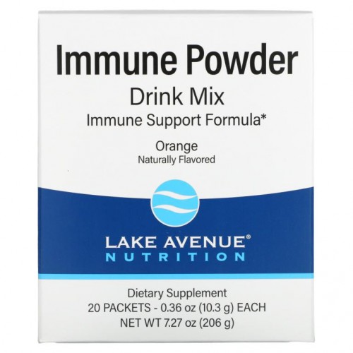 Lake Avenue Nutrition, 면역력 증진 파우더 드링크 믹스, 20팩, 팩당 10.3g(0.36oz)