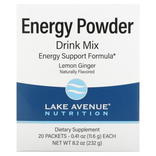 Lake Avenue Nutrition, 에너지 공급 파우더 드링크 믹스, 20팩, 팩당 11.6g(0.41oz)