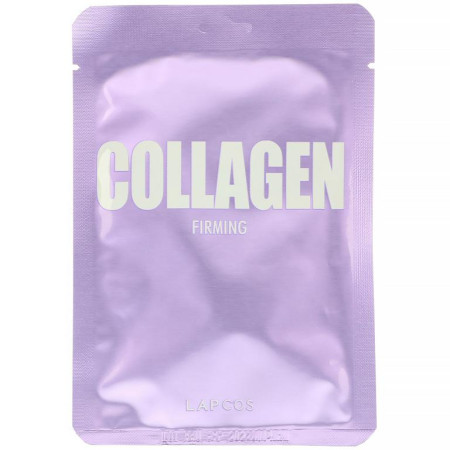 Lapcos, 콜라겐 시트 뷰티 마스크, 탄력 증진, 1매, 25ml(0.84fl oz)