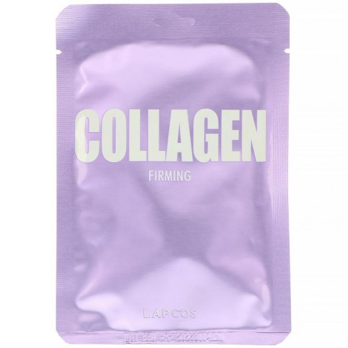 Lapcos, 콜라겐 시트 뷰티 마스크, 탄력 증진, 1매, 25ml(0.84fl oz)