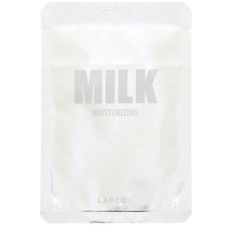 Lapcos, 밀크 시트 뷰티 마스크, 보습, 1매, 30ml(1.01fl oz)