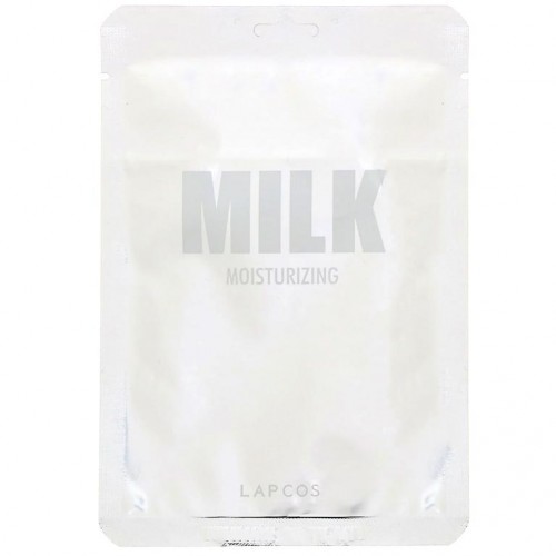 Lapcos, 밀크 시트 뷰티 마스크, 보습, 1매, 30ml(1.01fl oz)