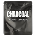 Lapcos, 차콜, 익스폴리에이팅 & 클렌징 패드, 5매입, 1매당 0.24fl oz(7g)