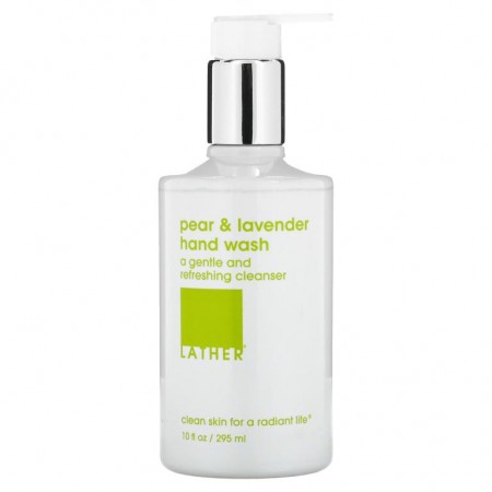 Lather, 피어 & 라벤더 핸드 워시, 295ml(10fl oz)