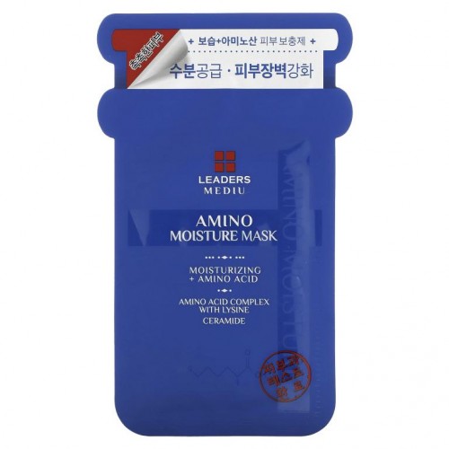 Leaders, Mediu, 아미노 모이스처 뷰티 마스크, 1매, 25ml