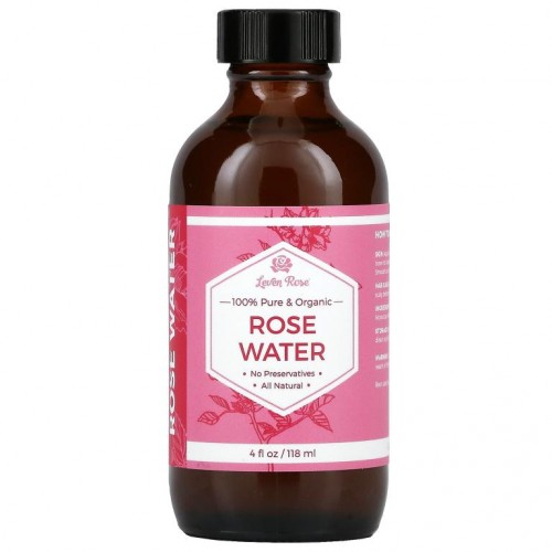 Leven Rose, 100% 순수 유기농 장미수, 118ml(4fl oz)