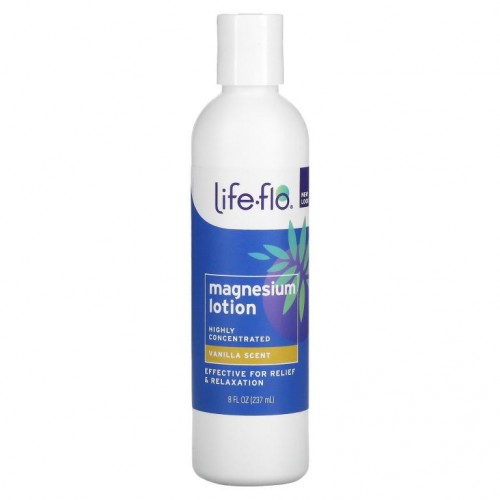 Life-flo, 마그네슘 로션, 바닐라, 237ml(8fl oz)