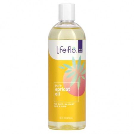 Life-flo, 순수 살구 오일, 스킨케어, 473ml (16 fl oz)