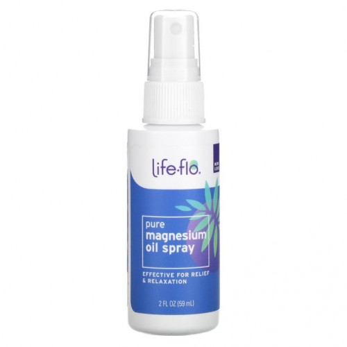 Life-flo, 순수 마그네슘 오일, 스프레이, 59ml(2fl oz)