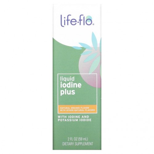 Life-flo, 액상 요오드 플러스, 천연 오렌지 맛, 59ml (2 fl oz)