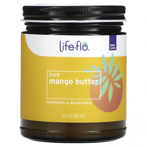 Life-flo, 퓨어망고 버터, 익스펠러 프레스트, 9 액량 온스 (266 밀리리터)