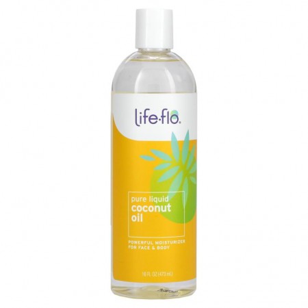 Life-flo, 순수 액상 코코넛오일, 473ml(16fl oz)