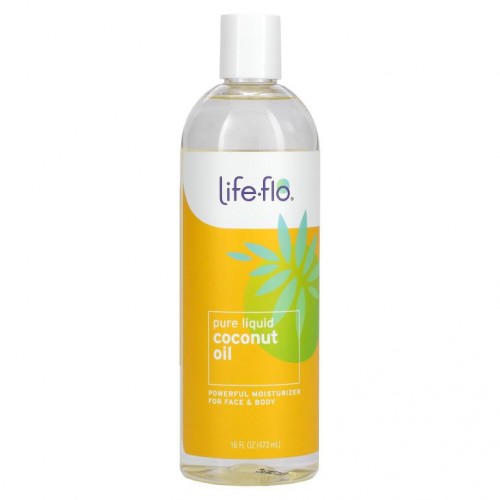 Life-flo, 순수 액상 코코넛오일, 473ml(16fl oz)
