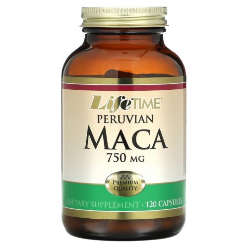 LifeTime Vitamins, 페루비안 마카, 750 mg, 120 캡슐