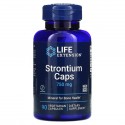 Life Extension, 스트론튬 캡스, 뼈 건강에 좋은 미네랄, 250 mg, 90 베지 캡