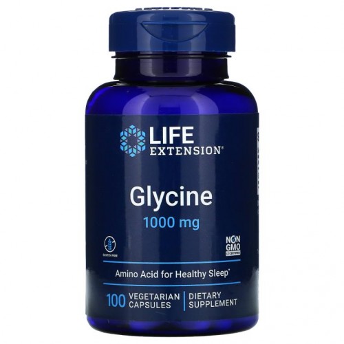 Life Extension, 글라이신, 1,000mg, 베지 캡슐 100정