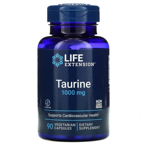 Life Extension, 타우린, 1,000mg, 베지 캡슐 90정