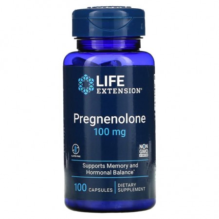 Life Extension, 프로그네놀론, 100mg, 캡슐 100정