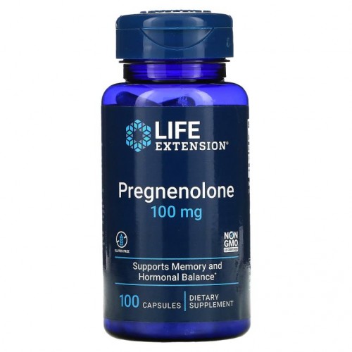 Life Extension, 프로그네놀론, 100mg, 캡슐 100정