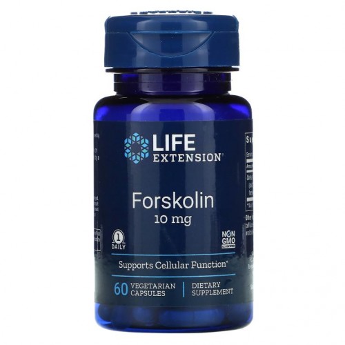 Life Extension, 포스콜린, 10mg, 베지 캡슐 60정