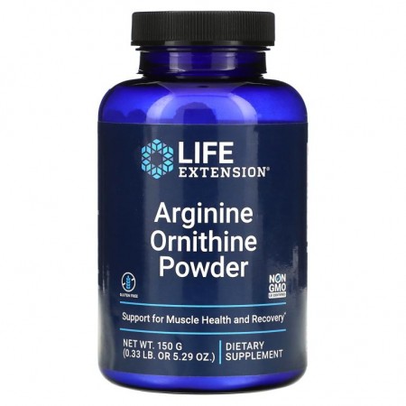 Life Extension, 아르기닌 오르니틴 분말, 150g(5.29oz)