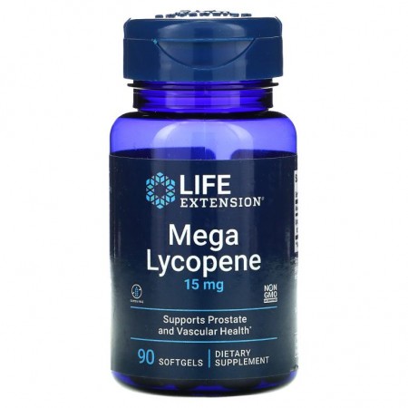 Life Extension, 메가 라이코펜, 15mg, 소프트젤 90정