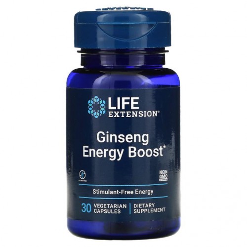 Life Extension, 인삼 에너지 부스트, 베지 캡슐 30정