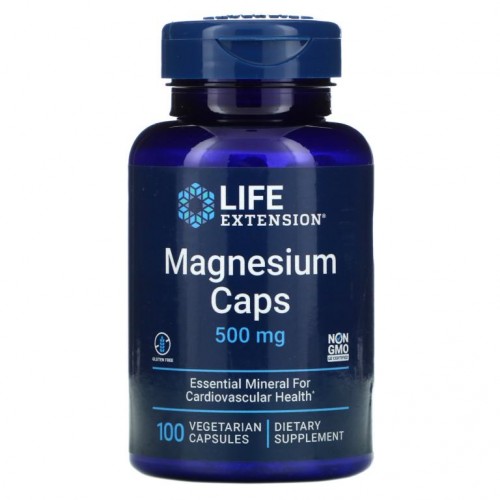Life Extension, 마그네슘 캡슐, 500 mg, 100 베지 캡슐