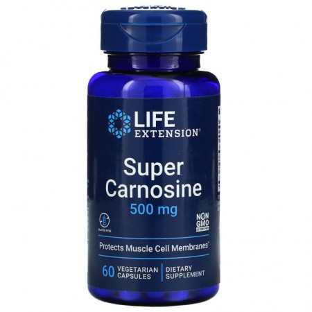 Life Extension, 슈퍼 카르노신, 500mg, 베지 캡슐 60정