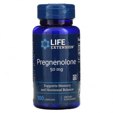 Life Extension, 프로그네놀론, 50mg, 캡슐 100정