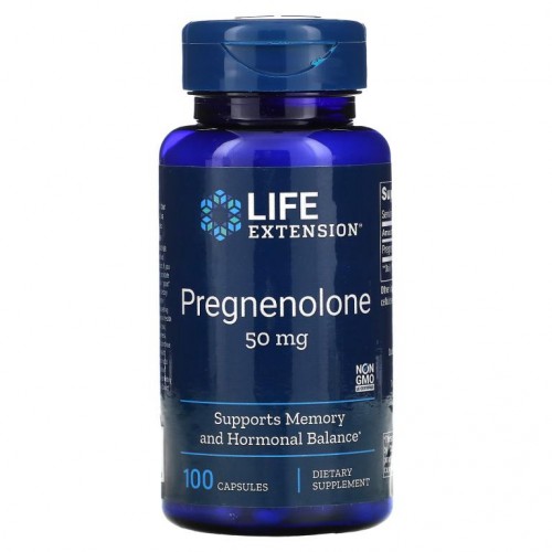 Life Extension, 프로그네놀론, 50mg, 캡슐 100정