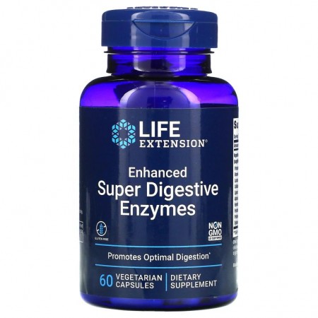 Life Extension, 인헨스드 슈퍼 다이제스티브 엔자임, 베지 캡슐 60정