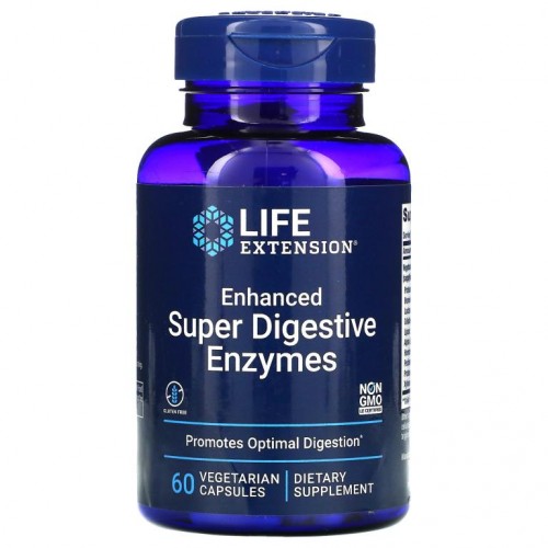 Life Extension, 인헨스드 슈퍼 다이제스티브 엔자임, 베지 캡슐 60정