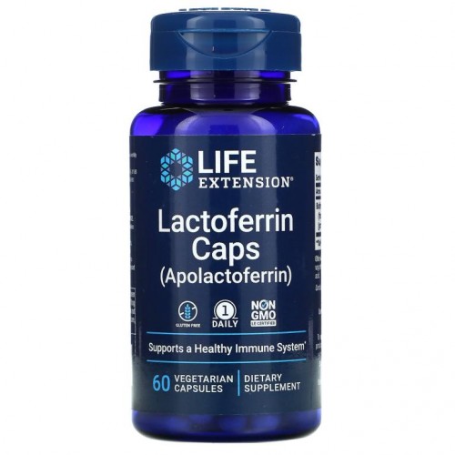 Life Extension, 락토페린 캡슐, 베지 캡슐 60정