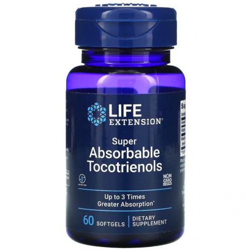 Life Extension, 고흡수성 토코트리에놀, 소프트젤 60정