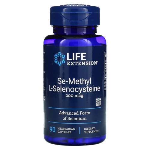 Life Extension, 셀레늄-메틸 l-셀레노시스테인, 200mcg, 베지 캡슐 90정