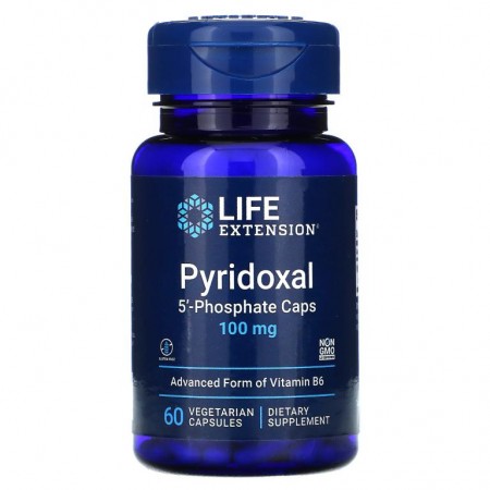 Life Extension, 피리독살 5'-포스테이트 캡슐, 100mg, 베지 캡슐 60정