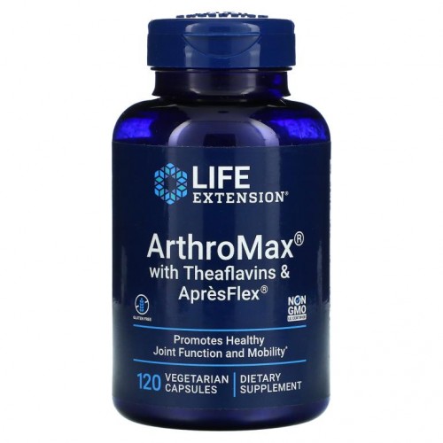 Life Extension, ArthroMax, 테아플라빈 및 ApresFlex 함유, 베지 캡슐 120정