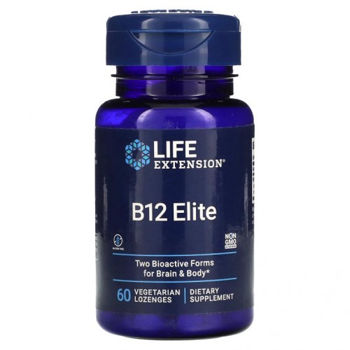 Life Extension, B12 엘리트, 베지 사탕 정제 60정