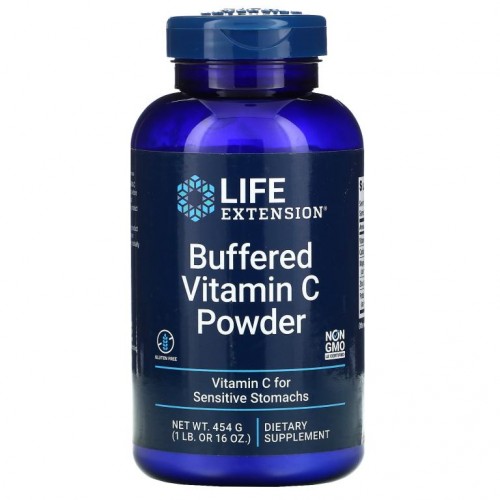 Life Extension, 완충형 비타민C 분말, 454g(16oz)