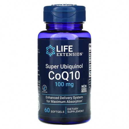 Life Extension, 슈퍼 유비퀴놀 CoQ10, 100mg, 소프트젤 60정
