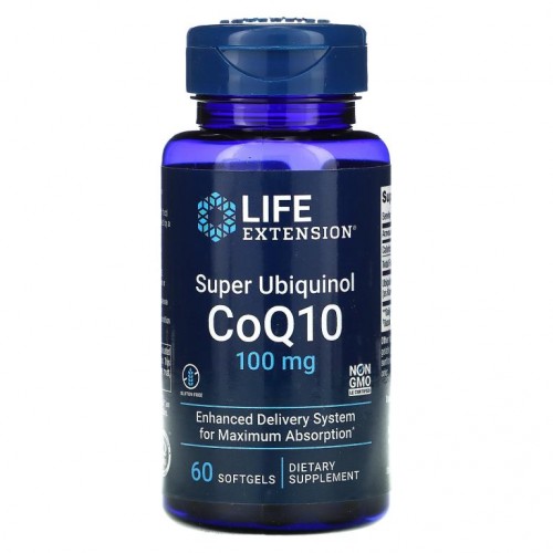 Life Extension, 슈퍼 유비퀴놀 CoQ10, 100mg, 소프트젤 60정