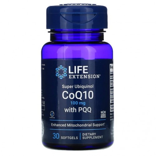 Life Extension, 슈퍼 유비퀴놀 CoQ10 100mg, PQQ 10mg, 소프트젤 30정