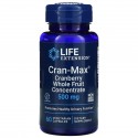 Life Extension, Cran-Max, 크랜베리 통과일 농축액, 500 mg, 60 식물성 캡슐
