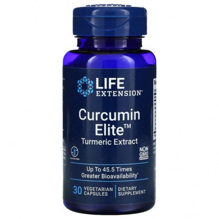 Life Extension, Curcumin Elite, 강황 추출물, 베지 캡슐 30정