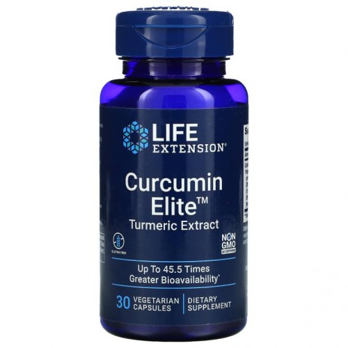 Life Extension, Curcumin Elite, 강황 추출물, 베지 캡슐 30정