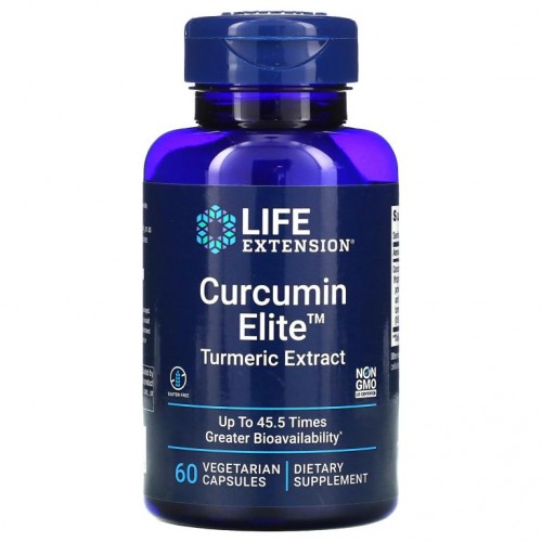 Life Extension, Curcumin Elite, 강황 추출물, 베지 캡슐 60정