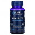 Life Extension, 비타민D3, 25mcg(1,000IU), 소프트젤 250정