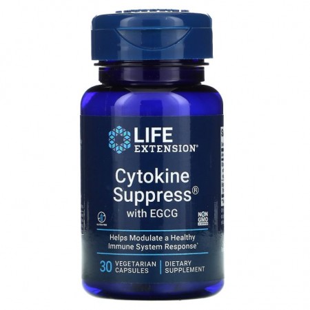 Life Extension, EGCG 함유 Cytokine Suppress, 베지 캡슐 30정